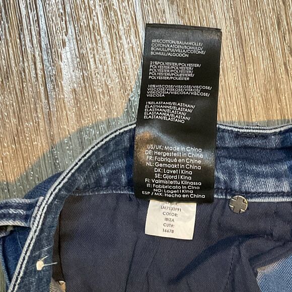 Liverpool Jeans Abby Crop Ibiza Skinny Scalloped Hem Stretch Blue Womens Size 4 - Picture 6 of 11